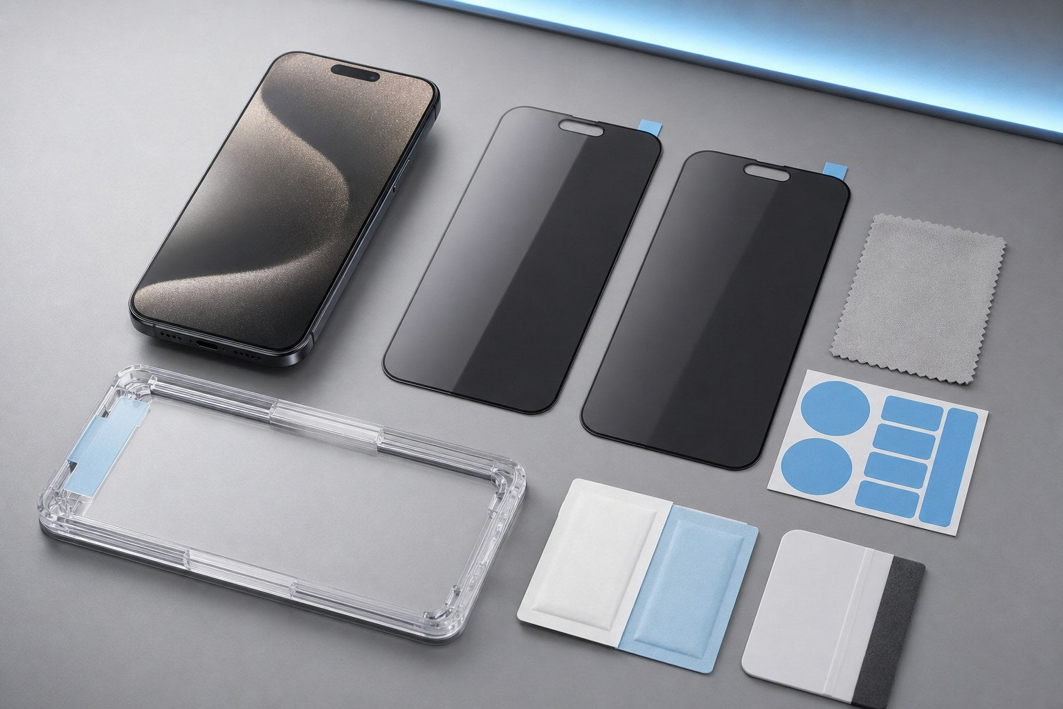 2-pack privacy glass kit for iPhone 16 and iPhone 17