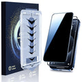 Privora 28 degree privacy screen protector packaging and tempered glass for iPhone