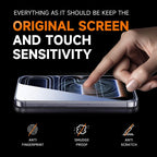 Privora HD Clear Privacy Screen Protector – Anti-Fingerprint Dust-Free Bubble-Free Glass, 2 Pack
